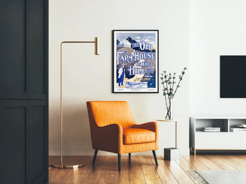 Vintageposter av The Old Farm-House on the Hill - Bild 2