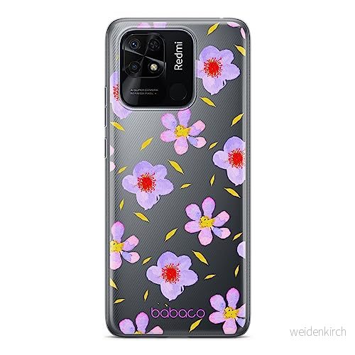 ERT GROUP mobiltelefonfodral för Xiaomi REDMI 10C originalt och officiellt licensierat Babaco mönster Flowers 022 optimalt anpassad till formen på mobiltelefonen, gedeeltelijk transparant 5905511544393