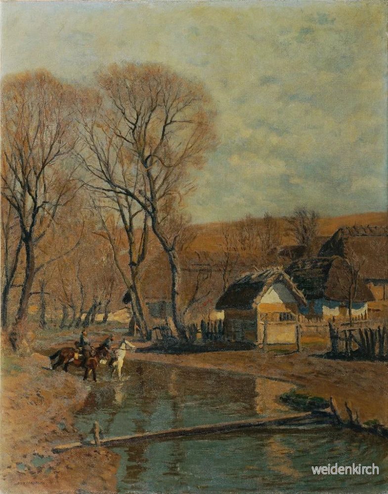 Målning Vorfrühling i östra Galicien - Anton Hans Karlinsky | Konsttryck - Bild 2