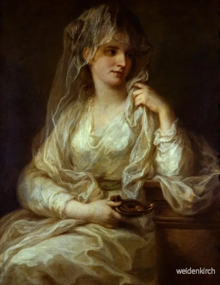 Målning Portrait av en dam i vestal - Angelica Kauffman | Konsttryck - Bild 2