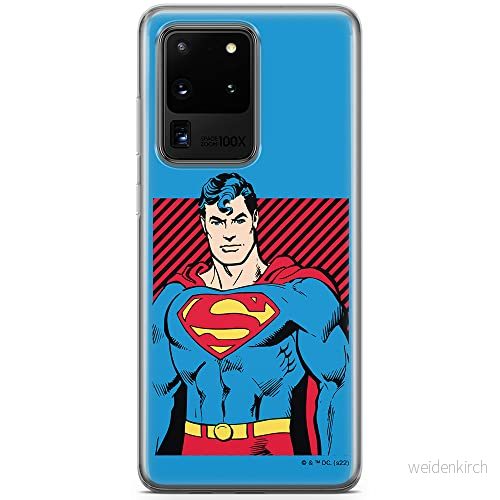 ERT GROUP mobiltelefonfodral för Samsung S20 ULTRA / S11 PLUS originalt och officiellt licensierat DC mönster Superman 029 anpassad till formen på mobiltelefonen, fodral tillverkad av TPU plast 5905131568359