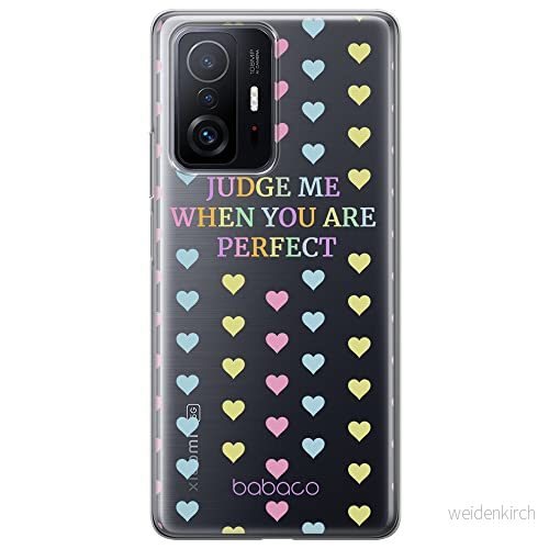 ERT GROUP mobiltelefonfodral för Xiaomi 11T 5G / PRO originalt och officiellt licensierat Babaco mönster Judge me 001 optimalt anpassad till formen på mobiltelefonen, gedeeltelijk transparant 5904805559730