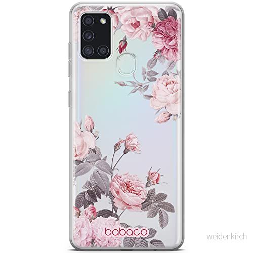 ERT GROUP mobiltelefonfodral för Samsung A21s originalt och officiellt licensierat Babaco mönster Flowers 055 optimalt anpassad till formen på mobiltelefonen, gedeeltelijk transparant 5905131356451