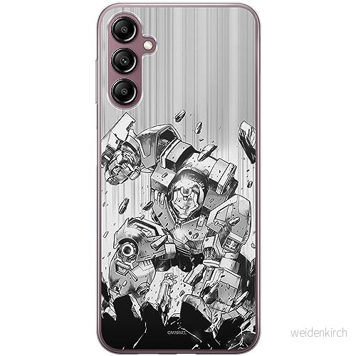 ERT GROUP mobiltelefonfodral för Samsung A14 4G/5G originalt och officiellt licensierat Marvel mönster Iron Man 018 optimalt anpassad till formen på mobiltelefonen, fodral tillverkad av TPU plast 5905511835866