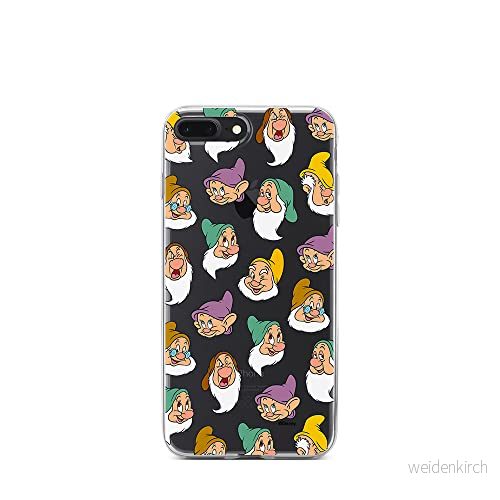 ERT GROUP mobiltelefonfodral för Iphone 7 PLUS/ 8 PLUS originalt och officiellt licensierat Disney mönster Snow White and the Seven Dwarfs 015, gedeeltelijk transparant 5905131775566