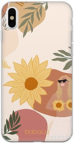 ERT GROUP mobiltelefonfodral för Apple Iphone X/XS originalt och officiellt licensierat Babaco mönster Flowers 015 Vit optimalt anpassad till formen på mobiltelefonen, fodral tillverkad av TPU plast 5903932618976