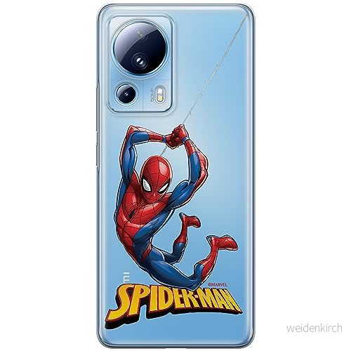 ERT GROUP mobiltelefonfodral för Xiaomi 13 LITE/CIVI 2 originalt och officiellt licensierat Marvel mönster Spider Man 019 optimalt anpassad till formen på mobiltelefonen, gedeeltelijk transparant 5905511924195
