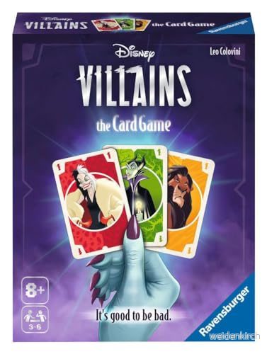 Ravensburger Familjespel 27278 Disney Villains kortspel för 36 spelare från 8 år med problem hela familjen 4005556272785