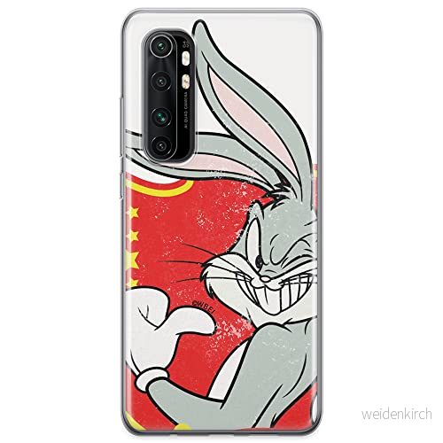 ERT GROUP mobiltelefonfodral för Xiaomi MI NOTE 10 Lite originalt och officiellt licensierat Looney Tunes mönster Bugs 010 anpassad till formen på mobiltelefonen, fodral tillverkad av TPU plast 5904805589003