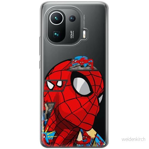 ERT GROUP mobiltelefonfodral för Xiaomi MI 11 PRO originalt och officiellt licensierat Marvel mönster Spider Man 042 optimalt anpassad till formen på mobiltelefonen, gedeeltelijk transparant 5905795017859