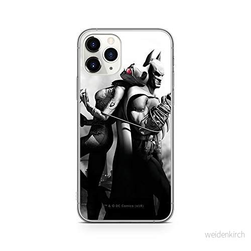 ERT GROUP mobiltelefonfodral för Apple Iphone 11 PRO originalt och officiellt licensierat DC mönster Batman 011 Vit optimalt anpassad till formen på mobiltelefonen, fodral tillverkad av TPU plast 5902980823776