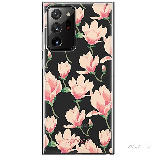 ERT GROUP mobiltelefonfodral för Samsung GALAXY NOTE 20 ULTRA originalt och officiellt licensierat Babaco mönster Flowers 016 optimalt anpassad till formen på mobiltelefonen, gedeeltelijk transparant 5903932625691