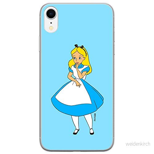ERT GROUP mobiltelefonfodral för Iphone XR originalt och officiellt licensierat Disney mönster Alice 010 optimalt anpassad till formen på mobiltelefonen, fodral tillverkad av TPU plast 5905131190260