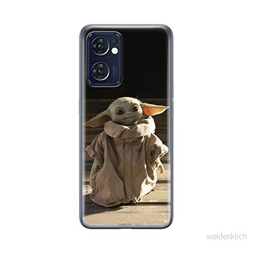 ERT GROUP mobiltelefonfodral för Oppo RENO 7 5G originalt och officiellt licensierat Star Wars mönster Baby Yoda 001 optimalt anpassad till formen på mobiltelefonen, fodral tillverkad av TPU plast 5905511311315