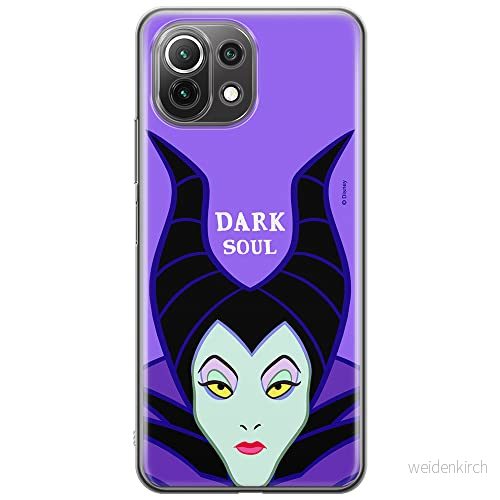 ERT GROUP mobiltelefonfodral för Xiaomi 11 LITE 4G/5G originalt och officiellt licensierat Disney mönster Maleficent 001, fodral tillverkad av TPU plast 5903932697421