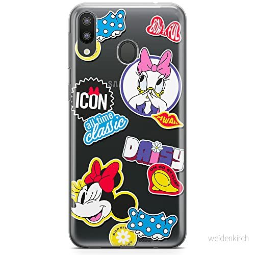 ERT GROUP mobiltelefonfodral för Samsung M20 originalt och officiellt licensierat Disney mönster Minnie 067 optimalt anpassad till formen på mobiltelefonen, gedeeltelijk transparant 5905131811080