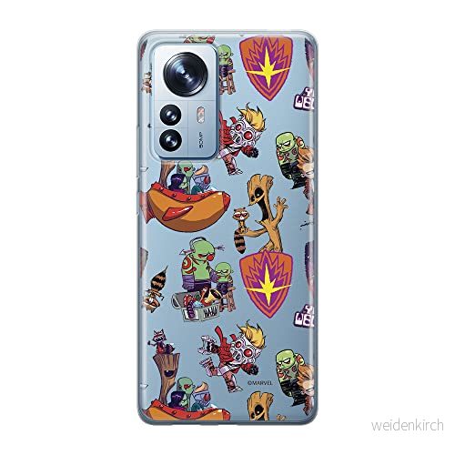 ERT GROUP mobiltelefonfodral för Xiaomi 12 PRO originalt och officiellt licensierat Marvel mönster Guardians of the Galaxy 007 anpassad till formen på mobiltelefonen, gedeeltelijk transparant 5905511522537