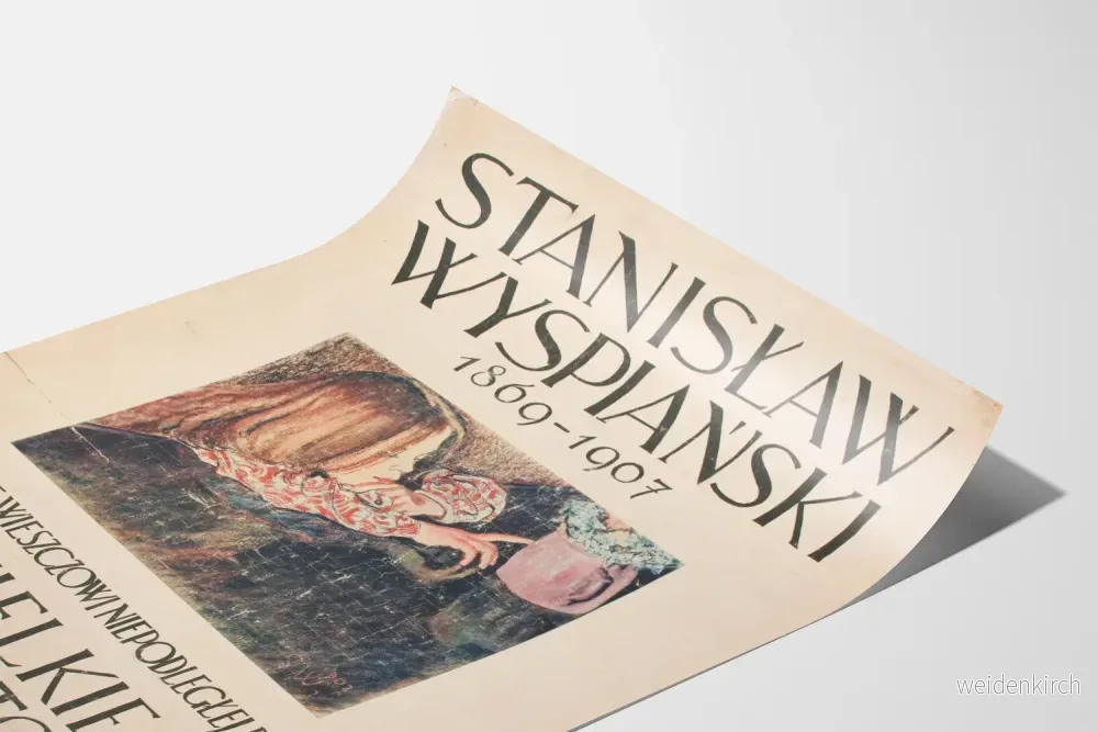 Konstnärlig väggdekoration med poster av Stanisław Wyspiański 1869-1907 - Bild 3