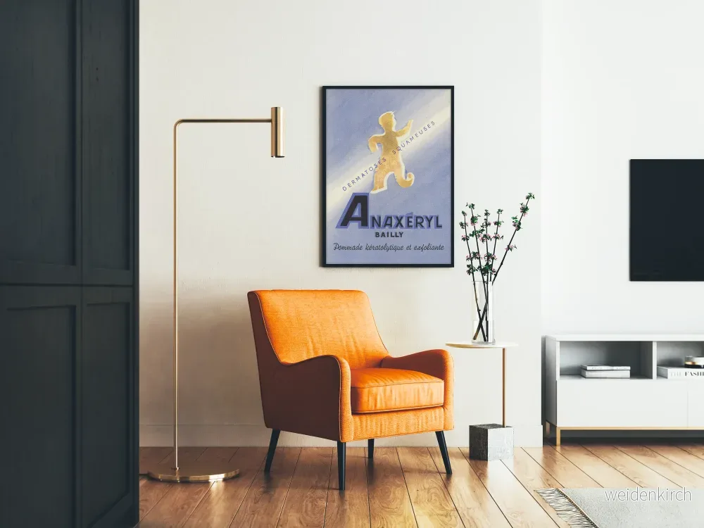 Vintageposter Anaxeryl Baillly - Retro väggdekoration dermatose - Bild 2