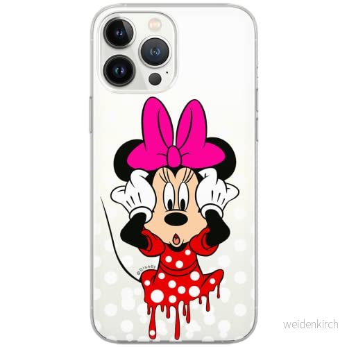 ERT GROUP mobiltelefonfodral för Huawei P30 Lite originalt och officiellt licensierat Disney mönster Minnie 016 Vit optimalt anpassad till formen på mobiltelefonen, gedeeltelijk transparant 5902980424591