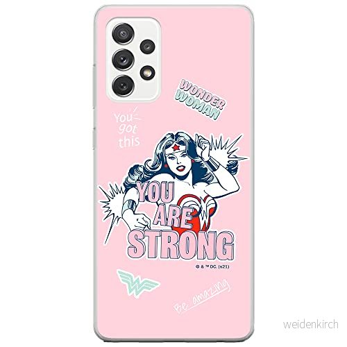 ERT GROUP mobiltelefonfodral för Samsung A52 5G / LTE 4G A52S originalt och officiellt licensierat DC mönster Wonder Woman 025, fodral tillverkad av TPU plast 5903932932140