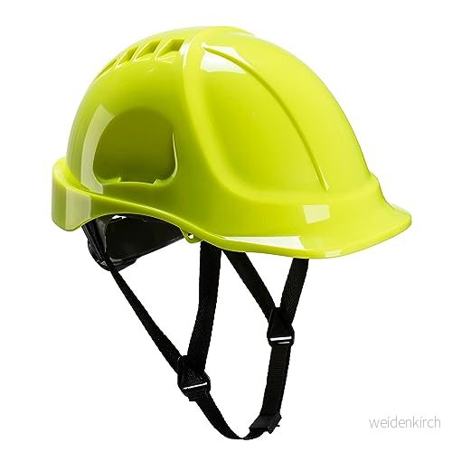 Portwest PS54 Endurance Lättvikt Bygghjälm Säkerhetshjälm Gul 5036108272778