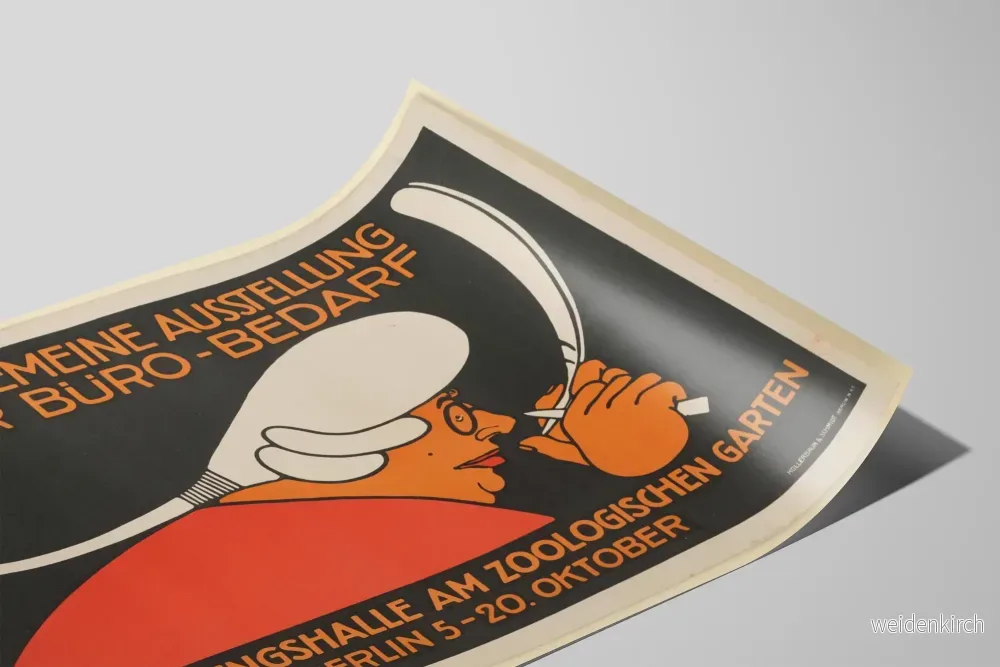 Vintageposter för utställning, kontorsmaterial Berlin - Bild 2