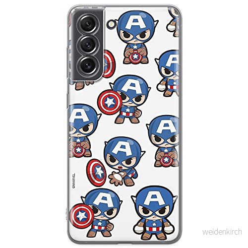 ERT GROUP mobiltelefonfodral för Samsung S21 FE originalt och officiellt licensierat Marvel mönster Captain America 029 optimalt anpassad till formen på mobiltelefonen, fodral tillverkad av TPU plast 5904805317484