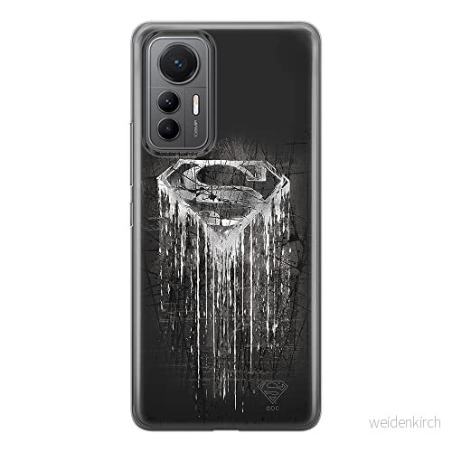 ERT GROUP mobiltelefonfodral för Xiaomi 12 LITE originalt och officiellt licensierat DC mönster Superman 003 optimalt anpassad till formen på mobiltelefonen, fodral tillverkad av TPU plast 5905511505134