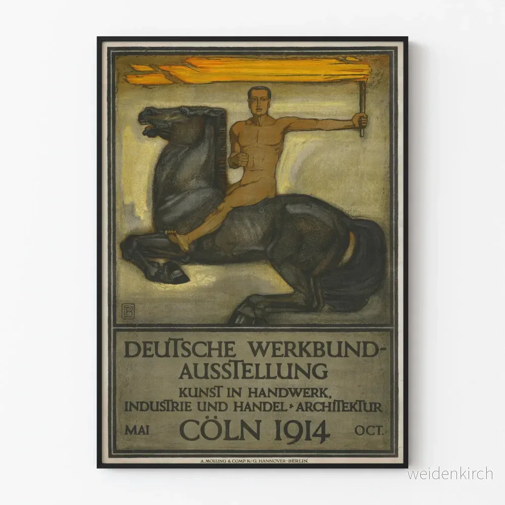 Vintageaffisch Exposition Deutsche Werkbund Köln 1914