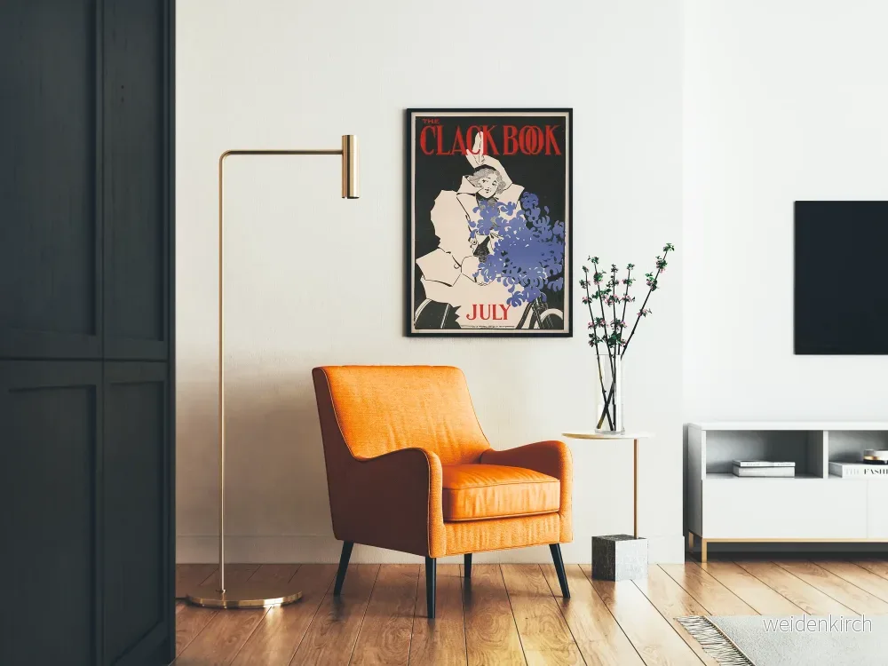 Vintageposter The Clack Book July för väggdekoration - Bild 2