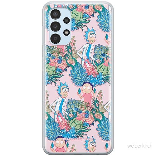 ERT GROUP mobiltelefonfodral för Samsung A13 4G originalt och officiellt licensierat Rick and Morty mönster & 021 anpassad till formen på mobiltelefonen, fodral tillverkad av TPU plast 5905511143459