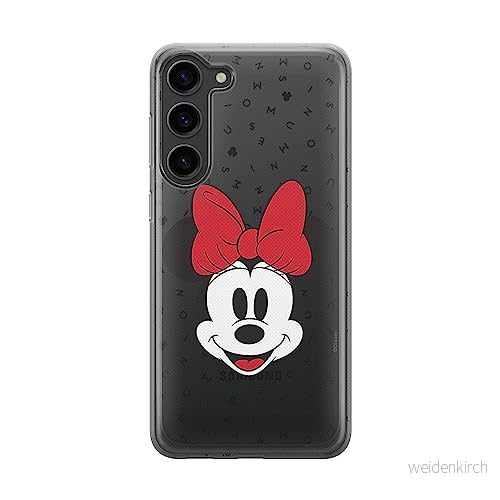 ERT GROUP mobiltelefonfodral för Samsung S23 PLUS originalt och officiellt licensierat Disney mönster Minnie 056 optimalt anpassad till formen på mobiltelefonen, gedeeltelijk transparant 5905511442446