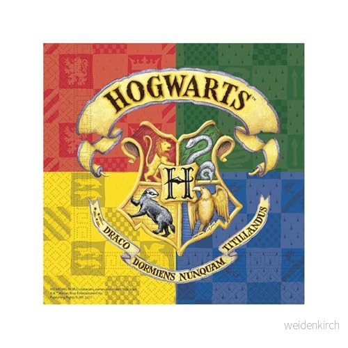 Procos 93366 pappersservetter Harry Potter, 25 x cm, FSC® Mix, barnfödelsedag, festservis 5201184933664