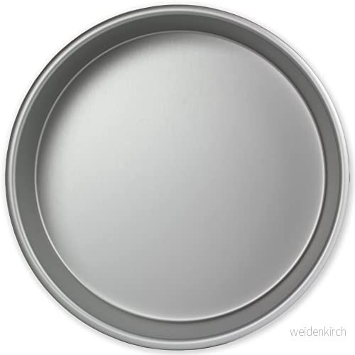 PME RND102 anodiserad aluminium rund kakform 25 x 5 cm djup, silver 5060047060462