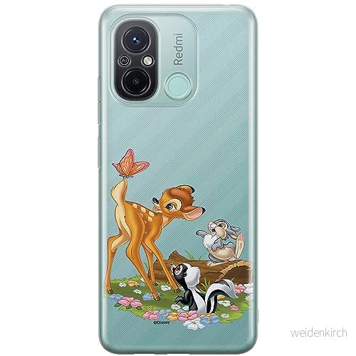 ERT GROUP mobiltelefonfodral för Xiaomi REDMI 12C/ 11A originalt och officiellt licensierat Disney mönster Bambi & Friends 002 anpassad till formen på mobiltelefonen, gedeeltelijk transparant 5905511851224