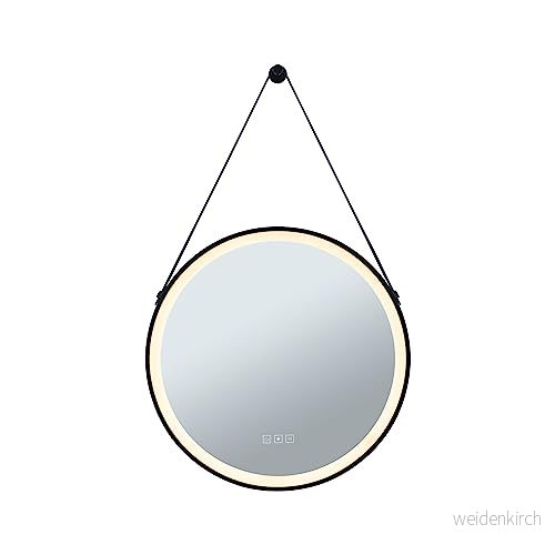 Paulmann Mirra hängande spegel Ø59cm CCT dim svart 4000870710890