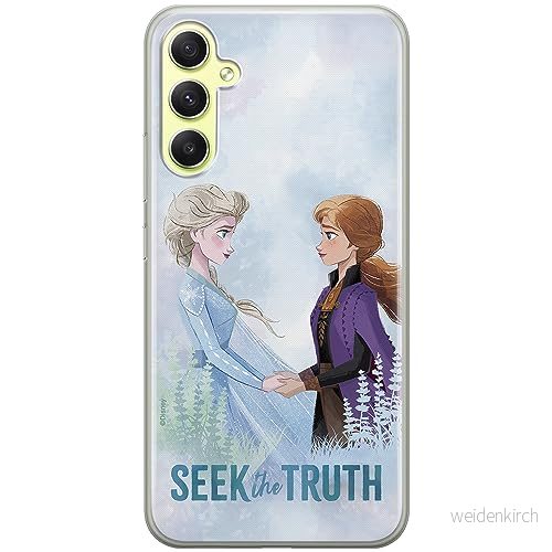 ERT GROUP mobiltelefonfodral för Samsung A34 5G originalt och officiellt licensierat Disney mönster Frozen 006 optimalt anpassad till formen på mobiltelefonen, fodral tillverkad av TPU plast 5905511776343