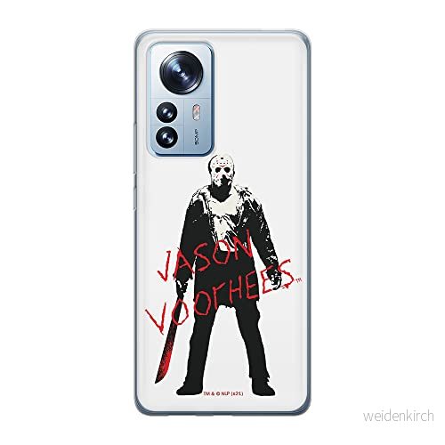 ERT GROUP mobiltelefonfodral för Xiaomi 12 PRO originalt och officiellt licensierat Horror mönster Friday the 13th 017 anpassad till formen på mobiltelefonen, fodral tillverkad av TPU plast 5905511531379