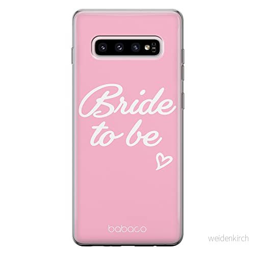 ERT GROUP mobiltelefonfodral för Samsung S10 PLUS originalt och officiellt licensierat Babaco mönster Bride to be 001 anpassad till formen på mobiltelefonen, fodral tillverkad av TPU plast 5904805766435