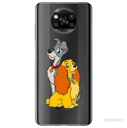 ERT GROUP mobiltelefonfodral för Xiaomi POCOPHONE X3 originalt och officiellt licensierat Disney mönster Lady and the Tramp 003 anpassad till formen på mobiltelefonen, gedeeltelijk transparant 5905131151063