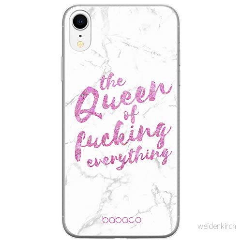 ERT GROUP mobiltelefonfodral för Apple Iphone XR originalt och officiellt licensierat Babaco mönster Queen 003 Vit optimalt anpassad till formen på mobiltelefonen, fodral tillverkad av TPU plast 5904805395451