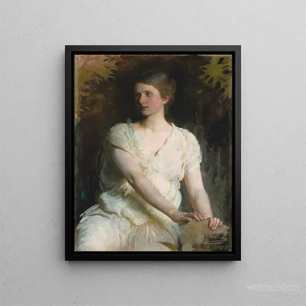 Målning Ung kvinna – Abbott Handerson Thayer | Konsttryck Målning Ung kvinna – Abbott Handerson Thayer | Konsttryck