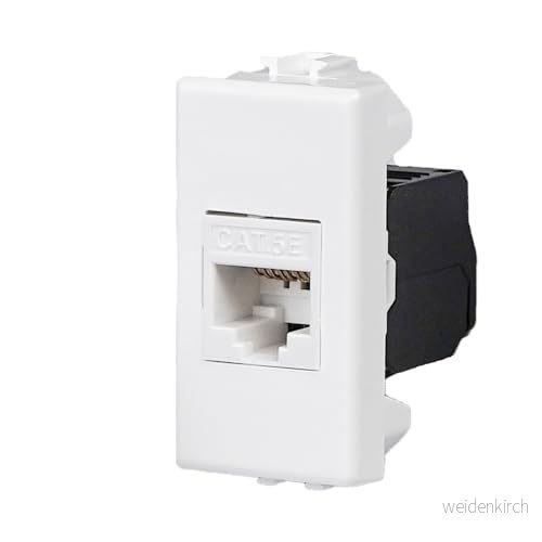 FANTON 23700 27 RJ45 UTP 180 cat.5e verktygsfri krympning med adapter för plack och fästen BTICINO MATIX 8015450182802