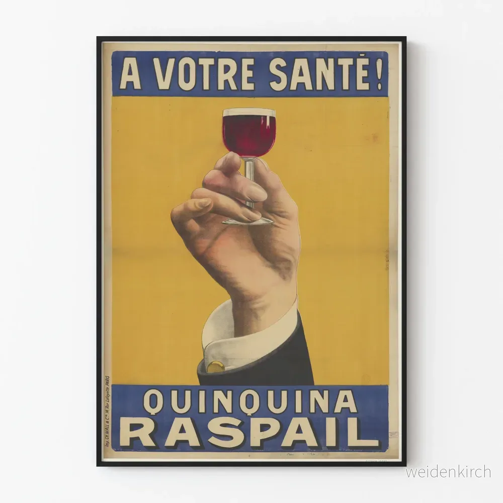Vintageposter Quinquina Raspail A Votre Santé