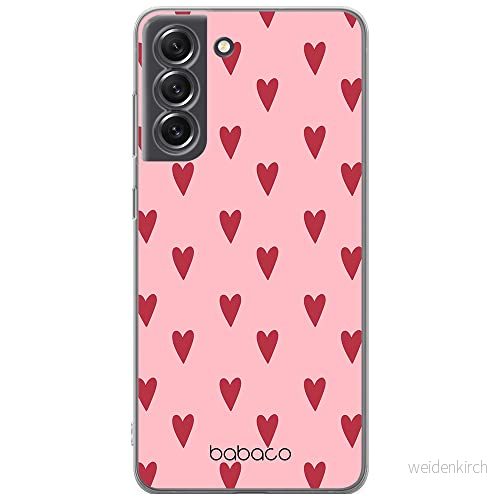 ERT GROUP mobiltelefonfodral för Samsung S21 FE originalt och officiellt licensierat Babaco mönster Hearts 004 optimalt anpassad till formen på mobiltelefonen, fodral tillverkad av TPU plast 5904805017179