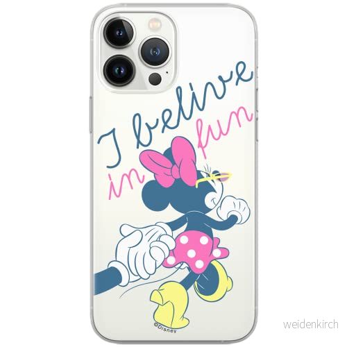 ERT GROUP mobiltelefonfodral för Apple Iphone 6 PLUS originalt och officiellt licensierat Disney mönster Minnie 005 Vit optimalt anpassad till formen på mobiltelefonen, gedeeltelijk transparant 5902980570625