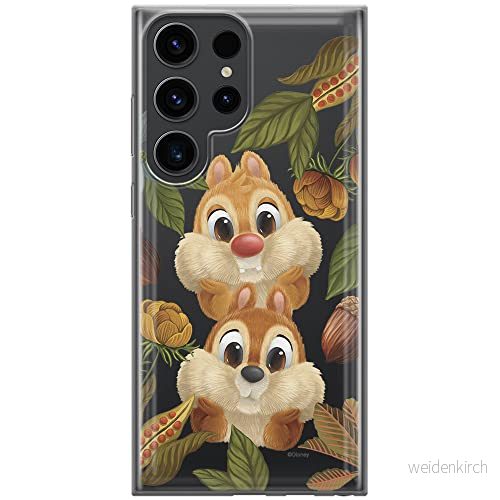 ERT GROUP mobiltelefonfodral för Samsung S23 ULTRA originalt och officiellt licensierat Disney mönster Chip & Dale 002 optimalt anpassad till formen på mobiltelefonen, gedeeltelijk transparant 5905511458621