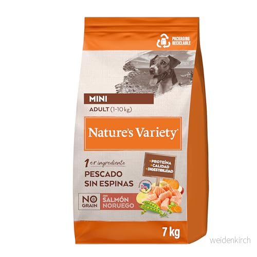 Nature's Variety Original No Grain små raser vuxna hundfoder spannmålsfri lax utan kanter 7 kg 8410650271446