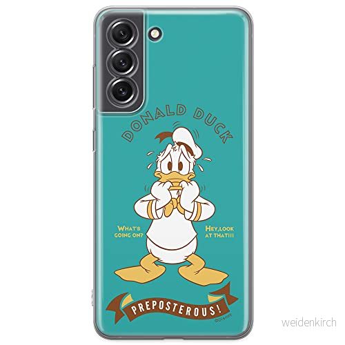 ERT GROUP mobiltelefonfodral för Samsung S21 FE originalt och officiellt licensierat Disney mönster Donald 004 optimalt anpassad till formen på mobiltelefonen, fodral tillverkad av TPU plast 5903932985436